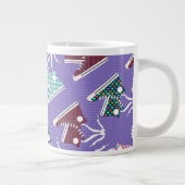 High Tops Fun farbenfrohe Sneaker Art Muster Jumbo-Tasse (Rechts)