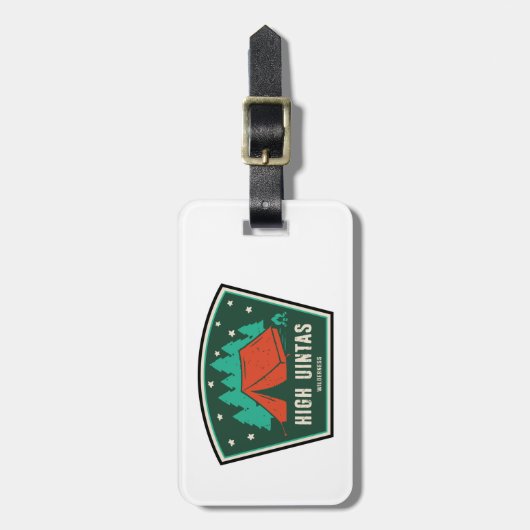 High Uintas Wilderness Utah Camping Gepäckanhänger (Vorderseite vertikal)