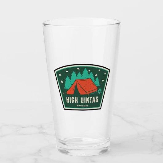 High Uintas Wilderness Utah Camping Glas (Vorderseite)