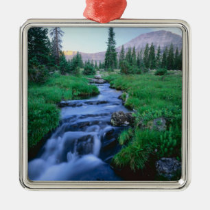 HIGH UINTAS WILDERNESS, UTAH. Stillwater Fork Silbernes Ornament