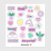 High Vibe Custom Cut Vinyl Sticker Sheet V2 NEU (Blatt)