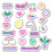 High Vibe Custom Cut Vinyl Sticker Sheet V2 NEU (Vorderseite)