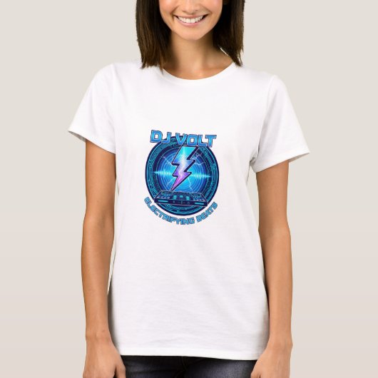High Voltage DJ Lightning Logo T-Shirt (Vorderseite)