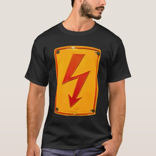 High voltage electrician action flash T-Shirt (Vorderseite)