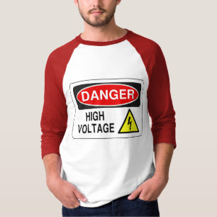 High Voltage-Raglan Style 3/4-Ärmel-Shirt T-Shirt