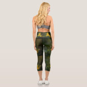 High Waisted Capri Leggings – Flowers for the Soul (Rückseite)