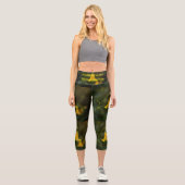 High Waisted Capri Leggings – Flowers for the Soul (Vorderseite)