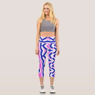 High Waisted Capris, ein trendiges, vielfarbiges D Capri Leggings