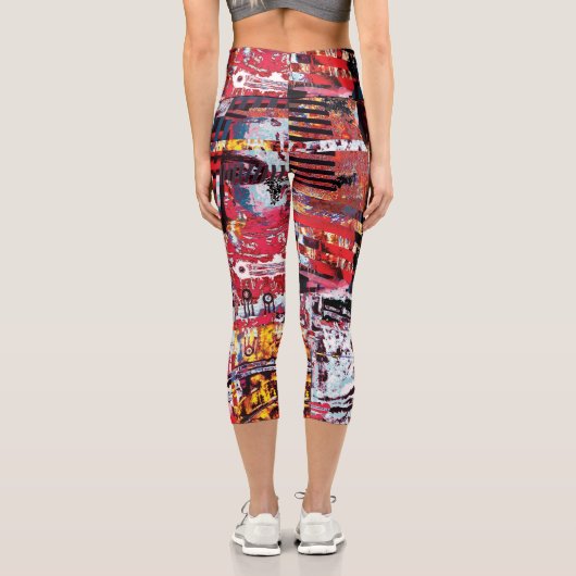 High Waisted Capris – Fragmented Pulse (Rückseite)