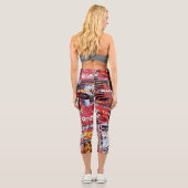 High Waisted Capris – Fragmentierter Puls (Rückseite)