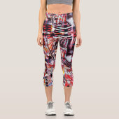 High Waisted Capris – Fragmentierter Puls (Vorderseite)