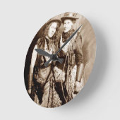 HIgh Western Fashion Runde Wanduhr (Winkel)