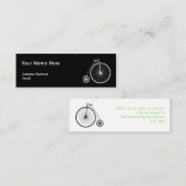 High Wheel' Mini Visitenkarte (Vorne/Hinten)