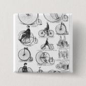 High Wheeler Bicycle Penny Farthing Button (Vorderseite)