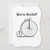 High Wheeler Bicycle Penny Farthing Einladung (Vorderseite)