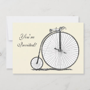 High Wheeler Bicycle Penny Farthing Einladung