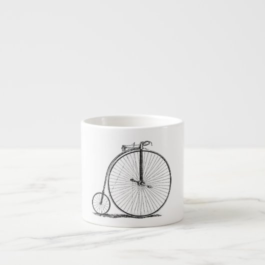 High Wheeler Bicycle Penny Farthing Espressotasse (Vorderseite)