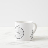High Wheeler Bicycle Penny Farthing Espressotasse (Vorderseite Rechts)