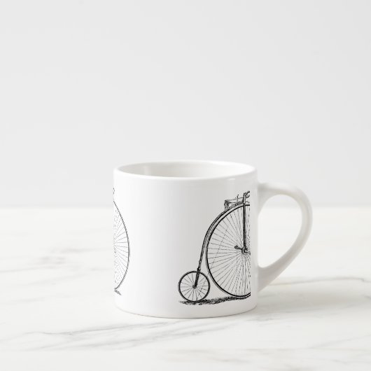 High Wheeler Bicycle Penny Farthing Espressotasse (Rechts)