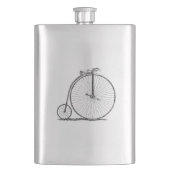 High Wheeler Bicycle Penny Farthing Flachmann (Vorderseite)