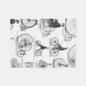 High Wheeler Bicycle Penny Farthing Fleecedecke (Vorderseite (Horizontal))