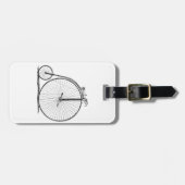 High Wheeler Bicycle Penny Farthing Gepäckanhänger (Vorderseite horizontal)