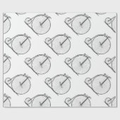 High Wheeler Bicycle Penny Farthing Geschenkpapier (Flach)