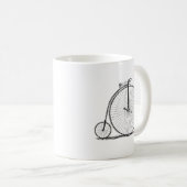 High Wheeler Bicycle Penny Farthing Kaffeetasse (VorderseiteRechts)