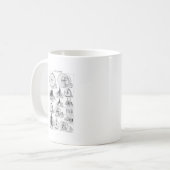 High Wheeler Bicycle Penny Farthing Kaffeetasse (Vorderseite Links)