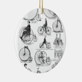 High Wheeler Bicycle Penny Farthing Keramikornament (Rechts)