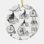 High Wheeler Bicycle Penny Farthing Keramikornament (Vorne)