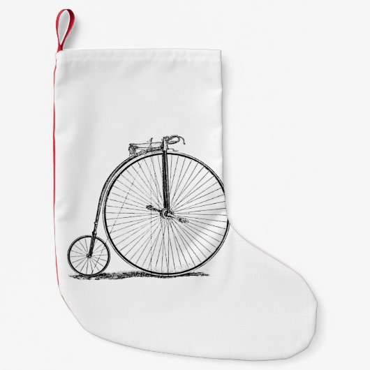 High Wheeler Bicycle Penny Farthing Kleiner Weihnachtsstrumpf (Vorderseite)