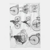 High Wheeler Bicycle Penny Farthing Küchentuch (Vertikal)