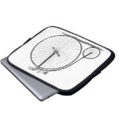 High Wheeler Bicycle Penny Farthing Laptopschutzhülle (Vorne Knopf)