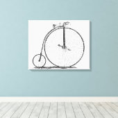 High Wheeler Bicycle Penny Farthing Leinwanddruck (Insitu (Holzboden))
