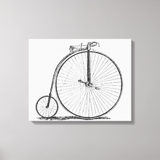 High Wheeler Bicycle Penny Farthing Leinwanddruck (Vorderseite)