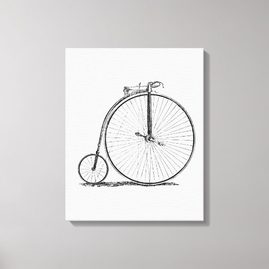 High Wheeler Bicycle Penny Farthing Leinwanddruck (Vorderseite)