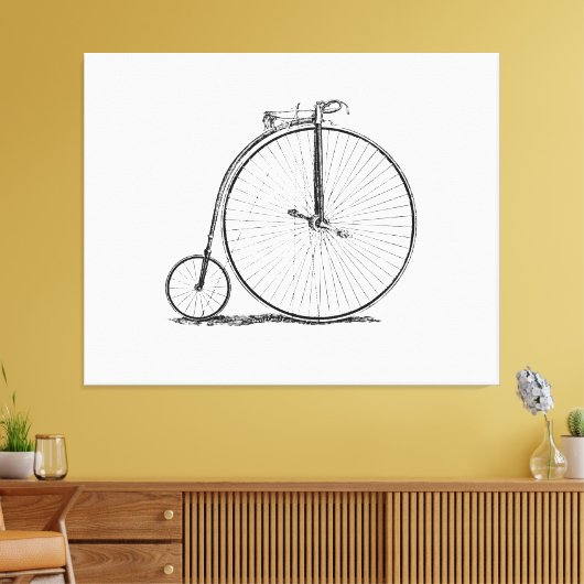 High Wheeler Bicycle Penny Farthing Leinwanddruck (Insitu (Wohnzimmer))