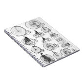 High Wheeler Bicycle Penny Farthing Notizblock (Rechte Seite)