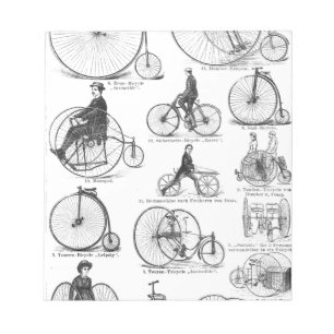 high wheeler bicycle penny farthing notizblock
