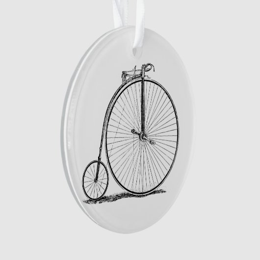High Wheeler Bicycle Penny Farthing Ornament (Vorderseite)