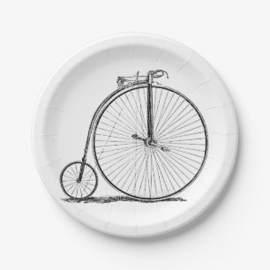 High Wheeler Bicycle Penny Farthing Pappteller