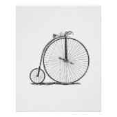 High Wheeler Bicycle Penny Farthing Poster (Vorderseite)