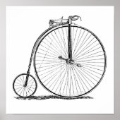 High Wheeler Bicycle Penny Farthing Poster (Vorne)