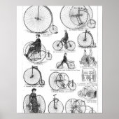 High Wheeler Bicycle Penny Farthing Poster (Vorne)