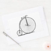 High Wheeler Bicycle Penny Farthing Rechteckiger Aufkleber (Umschlag)
