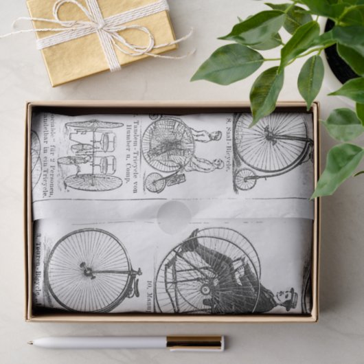 High Wheeler Bicycle Penny Farthing Seidenpapier (Geschenk)