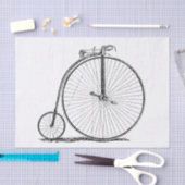 High Wheeler Bicycle Penny Farthing Seidenpapier (Handwerk)