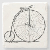 High Wheeler Bicycle Penny Farthing Steinuntersetzer (Vorderseite)