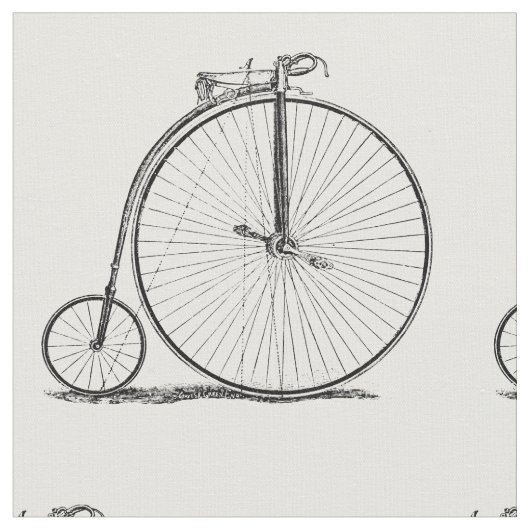 High Wheeler Bicycle Penny Farthing Stoff (Nahaufnahme)